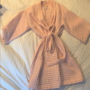 Modern waffle bathrobe